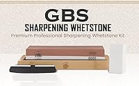 G.B.S Premium Whetstone Sharpening Stone & Leather Strop — image 4