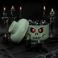 LEGO Iconic Storage Head Large, Green Skeleton — image 7