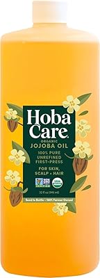 HobaCare Unrefined Organic Jojoba Oil 32oz