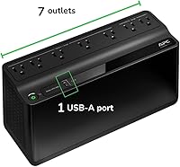 APC BE600M1 Back-UPS 600VA Battery Backup and Surge Protector — image 2