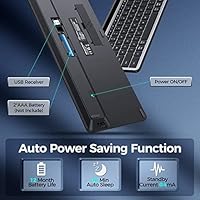 VEILZOR Wireless Multi-Device Keyboard with Numeric Pad & Tablet Holder — image 6