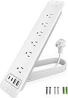 VIPWELL Recessed Power Strip 10-Outlet Surge Protector — image 1