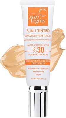 Suntegrity Tinted 5 in 1 Mineral Sunscreen SPF 30 - Golden Light 2oz