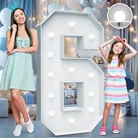 Teebloom 4FT Marquee Light Up Number 6 — image 1