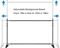 Kshioe 10x8 ft Backdrop Banner Stand Adjustable — image 4