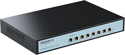 SODOLA 8 Port 10Gb Easy Web Managed Switch