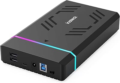 Inateck FE3003 RGB 3.5-Inch Hard Drive Enclosure, 20TB