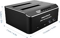 RSHTECH Dual Bay Hard Drive Docking Station 16TB — image 7