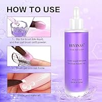 BEVINAS Monomer Acrylic Nail Liquid 4oz — image 4