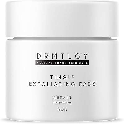 DRMTLGY Tingl Exfoliating Face & Body Pads – 60 Count