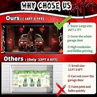 Ratoyal Halloween Garage Door Banner 16 x 7 ft — image 2