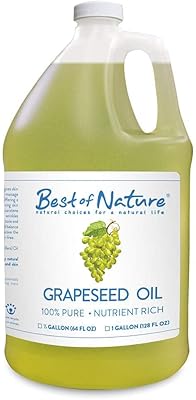 Best of Nature 100% Pure Grapeseed Oil Gallon (128 fl oz)
