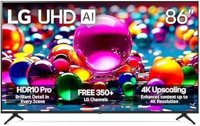LG 86-Inch Class UHD AI 4K UA77 Series Smart TV