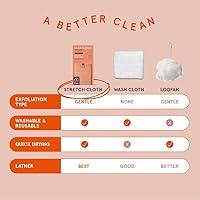 Cleanlogic Exfoliating Stretch Bath/Shower Cloth 3 Count — image 5