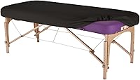 EarthLite Massage Table Protection Cover – Black, Fits 28-32″ Wide Tables — image 1