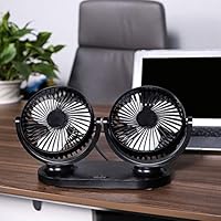Aoneky 5V 2A 360° Rotating Dual USB Fan — image 6