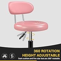 WKWKER Rolling Stool with Wheels (Pink) — image 4