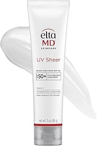 EltaMD UV Sheer Face Sunscreen SPF 50+ 3oz Review