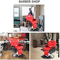 Paddie Red Barber Chair Heavy Duty Reclining Hydraulic — image 5