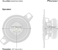 Pioneer A-Series Plus TS-A709 2.75″ 2-Way Speakers — image 6
