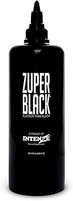 Intenze Zuper Black Tattoo Ink 12oz