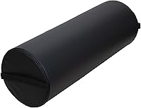 ForPro Professional Collection Jumbo Full Round Bolster Pillow, Black, 9″ R x 26″ L — image 1