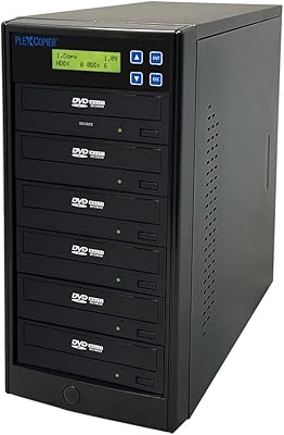 PlexCopier PLEX-S5T-DVD-BK 1 to 5 DVD Duplicator