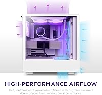 NZXT H5 Flow RGB Compact ATX Mid-Tower PC Gaming Case — image 3