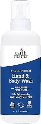 Earth Mama Wild Peppermint Hand & Body Wash 34 fl oz