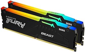 Kingston FURY Beast 16GB (2x8GB) 6000MT/s DDR5 CL36 RGB Desktop Memory Kit