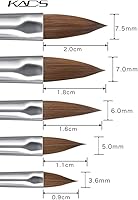 KADS Kolinsky Sable Acrylic Brush Set - 5pcs — image 2