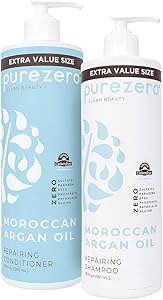Purezero Moroccan Argan Oil Shampoo & Conditioner Set 20 FL Oz (Pack of 2) Review
