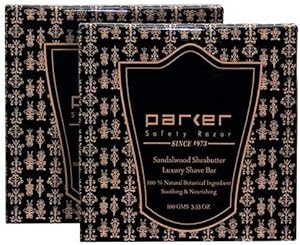 Parker Sandalwood & Shea Butter Shaving Soap Twin Pack Review