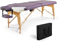 CAPHAUS 84 Inch Memory Foam Massage Table, Purple — image 1