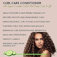DermOrganic Organic Cucumber Curl Care Shampoo plus Conditioner 17oz — image 4
