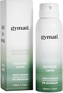Gymati Fitness Deodorant Spray for Men - Homme 3.4oz Review