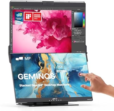 Mobile Pixels Geminos T Dual 24-inch Stacked Monitors