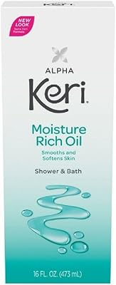 Keri Alpha Keri Shower & Bath Moisture Rich Oil 16 oz (Pack of 2)