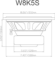 Rockville K5 W8K5S2 8″ 2-Ohm Car Subwoofer — image 7
