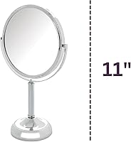 Jerdon Two-Sided Tabletop Makeup Vanity Mirror - 10X-1X Magnification — image 3