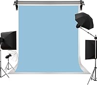 Kate 8ft×10ft Solid Light Blue Photography Backdrop — image 1
