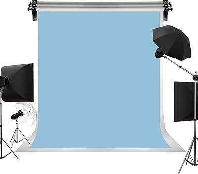Kate 8ft×10ft Solid Light Blue Photography Backdrop