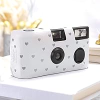 Weddingstar Disposable Camera with Flash - Silver Hearts — image 2