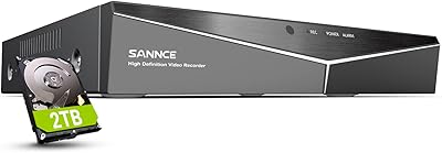 SANNCE 16 Channel 1080P 5-in-1 Hybrid DVR with 2TB HDD
