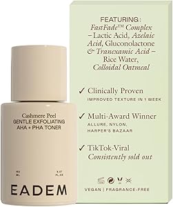 EADEM Cashmere Peel AHA & PHA Toner, 5oz Review