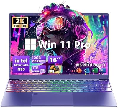 Svikou DQ160 16-inch Laptop, 12th Gen Intel N95, 12GB RAM, 1TB SSD