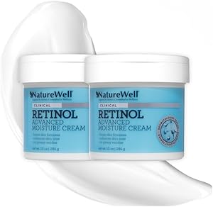 NatureWell Clinical Retinol Advanced Moisture Cream 2-Pack (10 Oz Each)