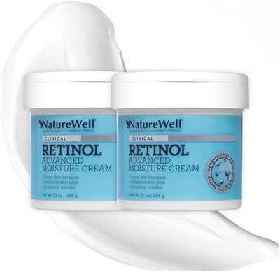 NatureWell Clinical Retinol Advanced Moisture Cream 2-Pack (10 Oz Each)