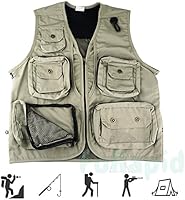 FoRapid Safari Photo Vest Photography Travel Hiking Fishing Camping Hunting — image 5