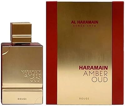 Al Haramain Amber Oud Rouge Eau de Parfum Spray for Men, 4oz